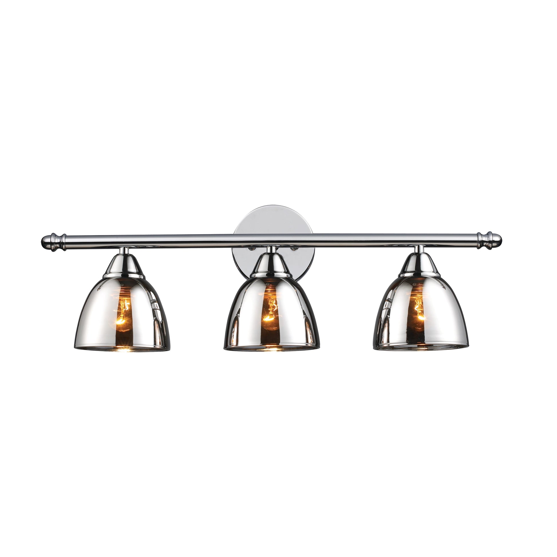 ELK SHOWROOM 10072/3 Reflections 23'' Wide 3-Light Vanity Light - Polished Chrome