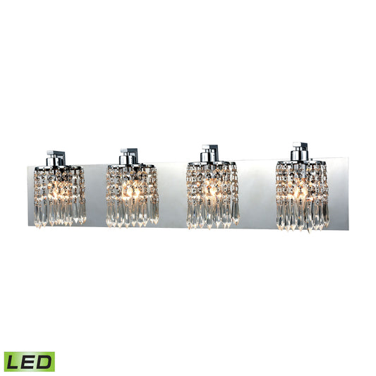 ELK SHOWROOM 11238/4-LED Optix 28'' Wide 4-Light Vanity Light - Polished Chrome