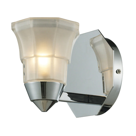 ELK SHOWROOM 11390/1 Deco 5'' Wide 1-Light Vanity Light - Polished Chrome