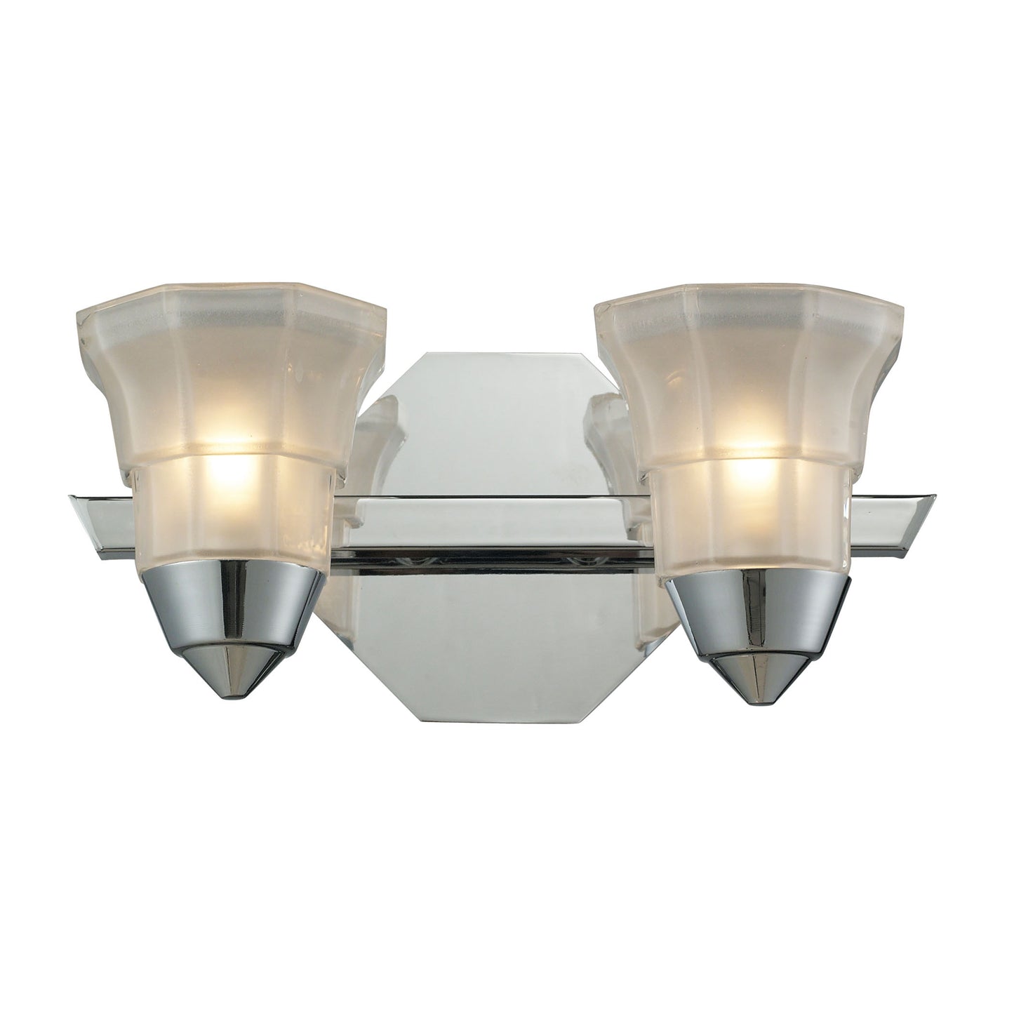 ELK SHOWROOM 11391/2 2-Light Bath Bar in Polished Chrome