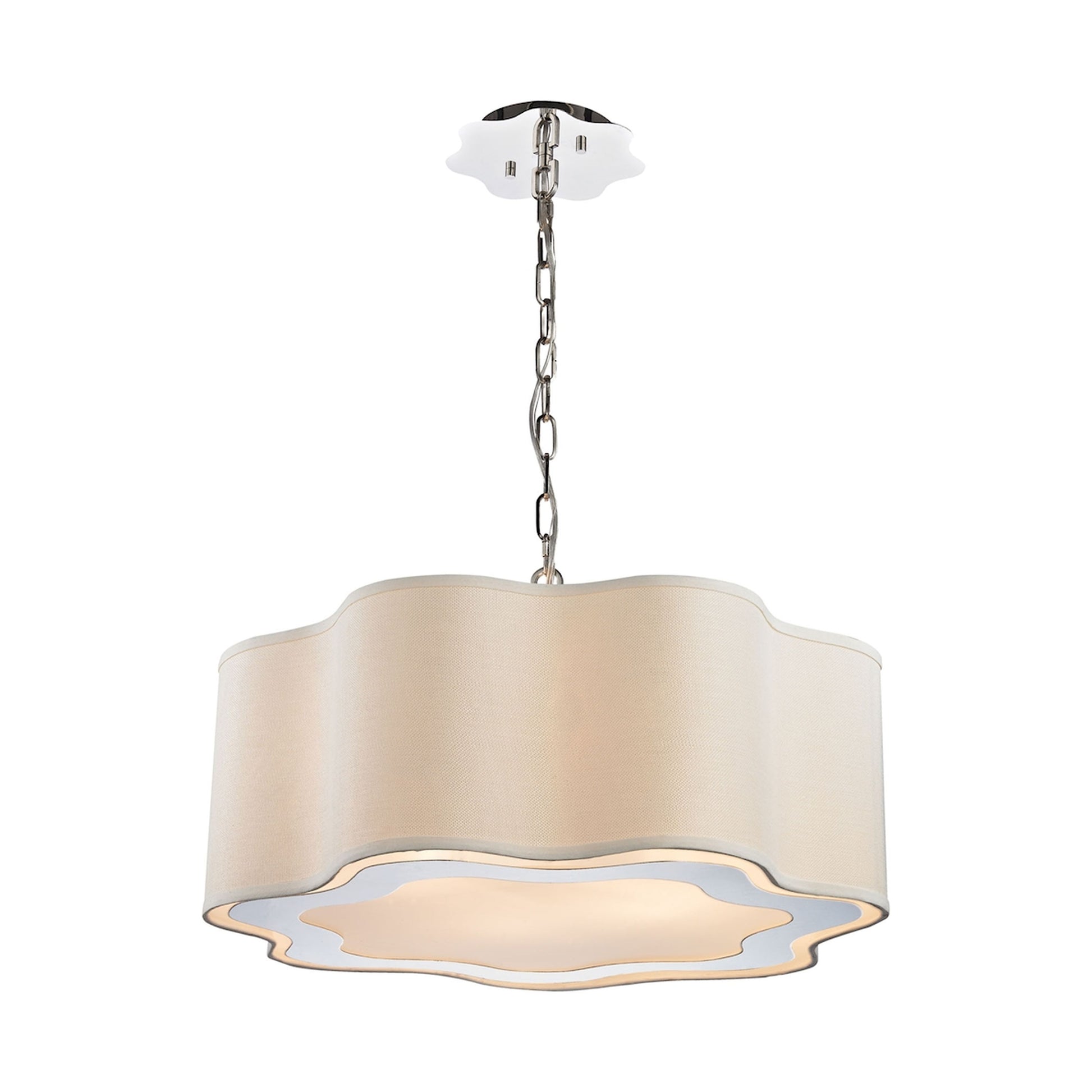 ELK SIGNATURE 1140-019 Villoy 24'' Wide 4-Light Pendant - Polished Nickel