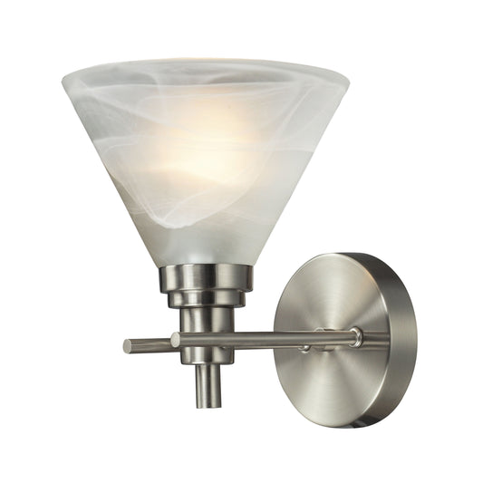 ELK SHOWROOM 11400/1 Pemberton 9'' High 1-Light Sconce - Brushed Nickel