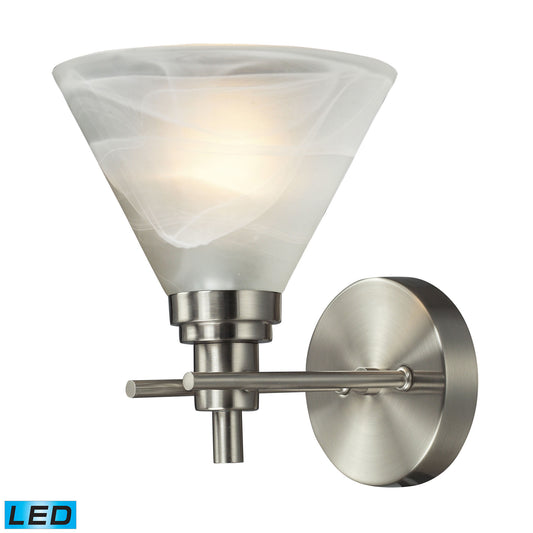 ELK SHOWROOM 11400/1-LED Pemberton 9'' High 1-Light Sconce - Brushed Nickel