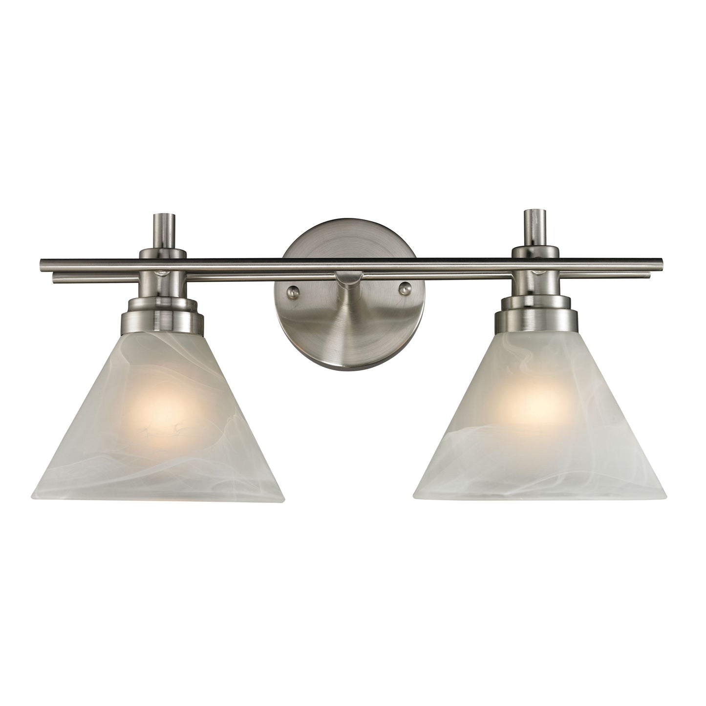 ELK SHOWROOM 11401/2 Pemberton 18'' Wide 2-Light Vanity Light - Brushed Nickel