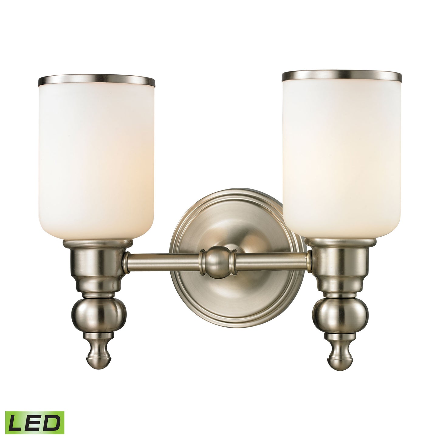 ELK SHOWROOM 11581/2-LED Bristol Way 13'' Wide 2-Light Vanity Light - Brushed Nickel