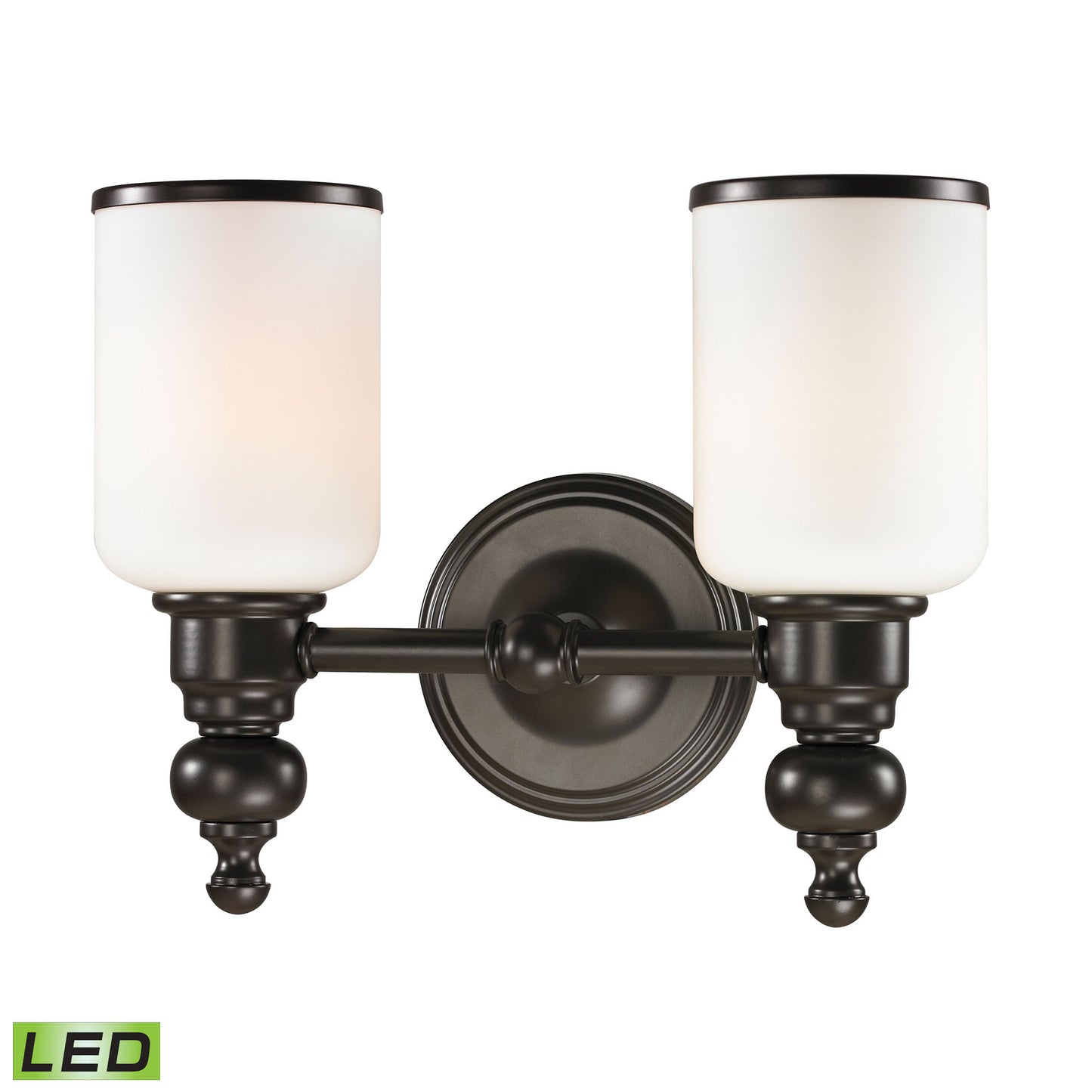 ELK SHOWROOM 11591/2-LED Bristol Way 13'' Wide 2-Light Vanity Light - Oil Rubbed Bronze