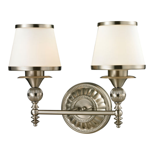 ELK SHOWROOM 11601/2 Smithfield 16'' Wide 2-Light Vanity Light - Brushed Nickel