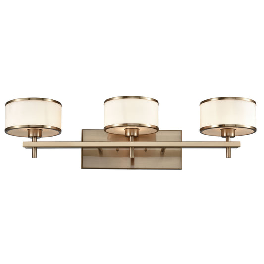 ELK SHOWROOM 11617/3 Utica 29'' Wide 3-Light Vanity Light - Satin Brass