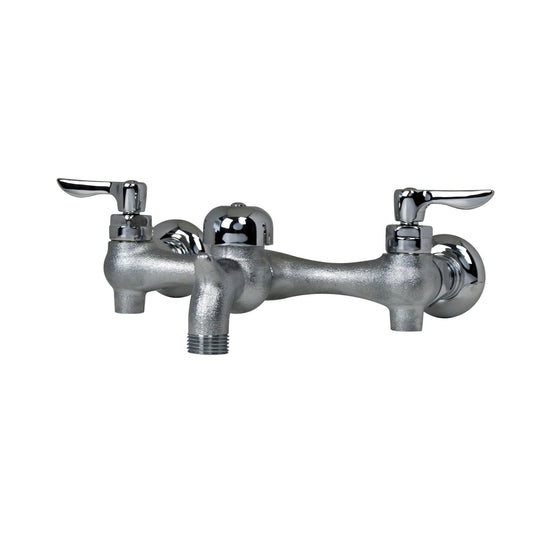 AMERICAN-STANDARD 8350243.004, Wall-Mount Service Sink Faucet With 3-Inch Vacuum Breaker Spout in Rough Chrome