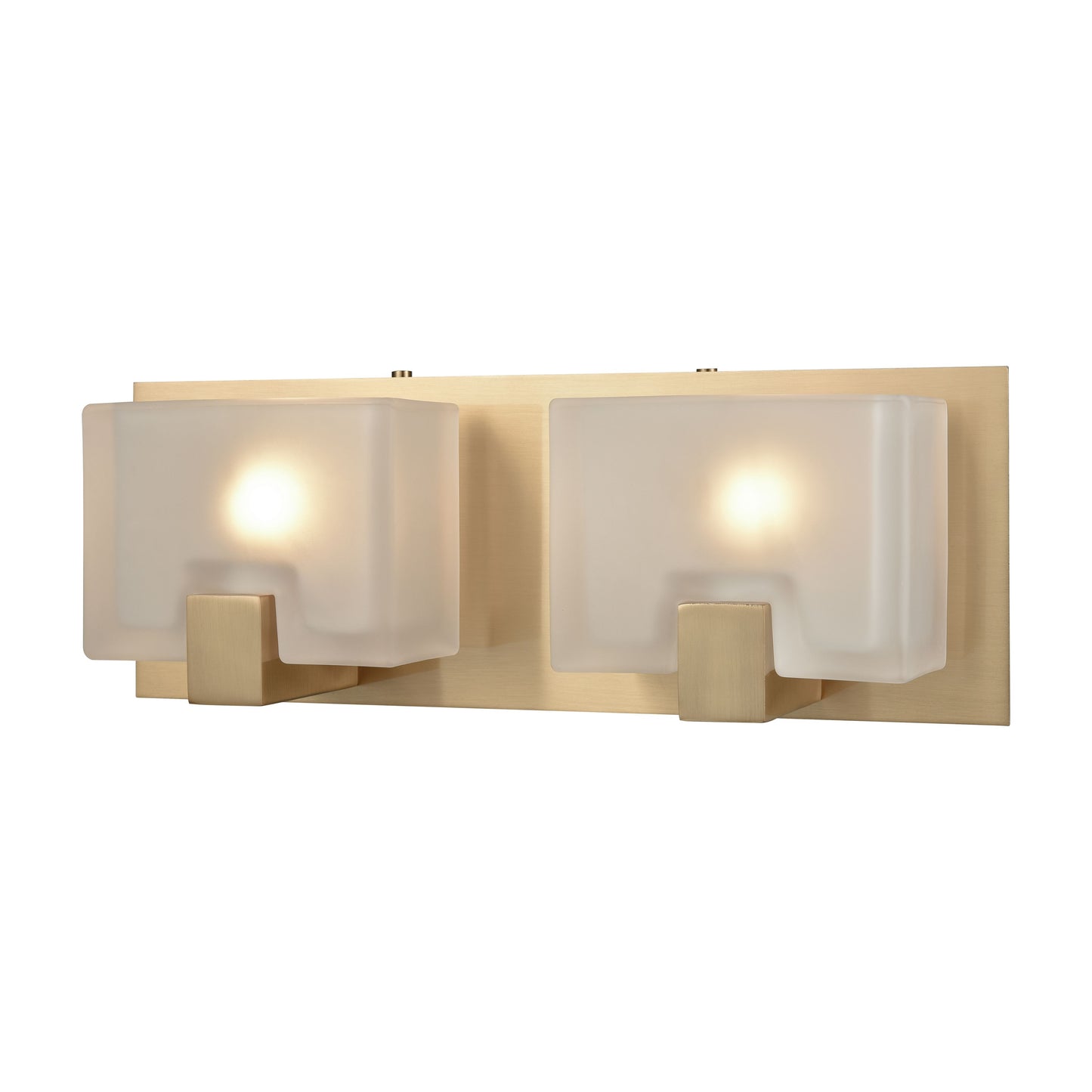 ELK SHOWROOM 11971/2 Ridgecrest 14'' Wide 2-Light Vanity Light - Satin Brass