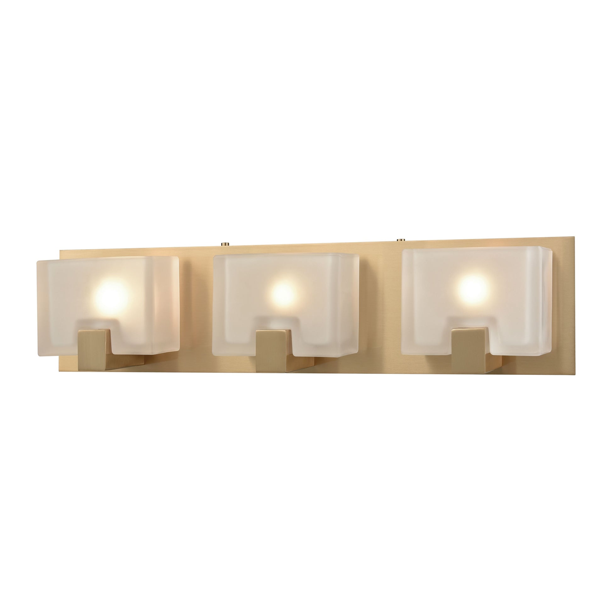 ELK SHOWROOM 11972/3 Ridgecrest 21'' Wide 3-Light Vanity Light - Satin Brass