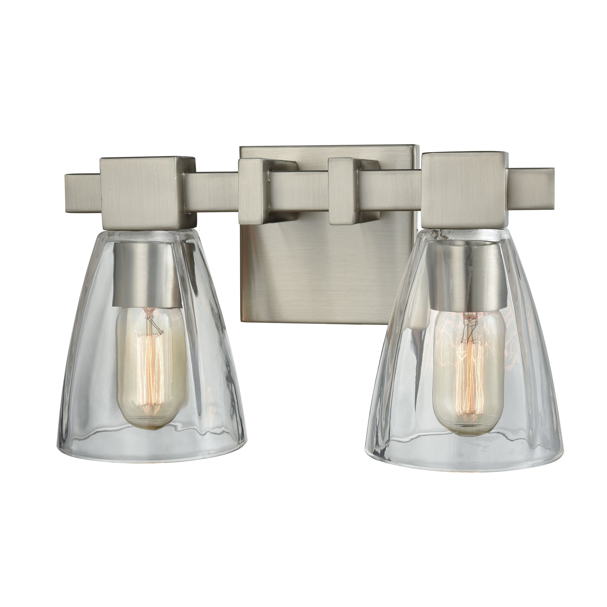 ELK SHOWROOM 11981/2 Ensley 12'' Wide 2-Light Vanity Light - Satin Nickel