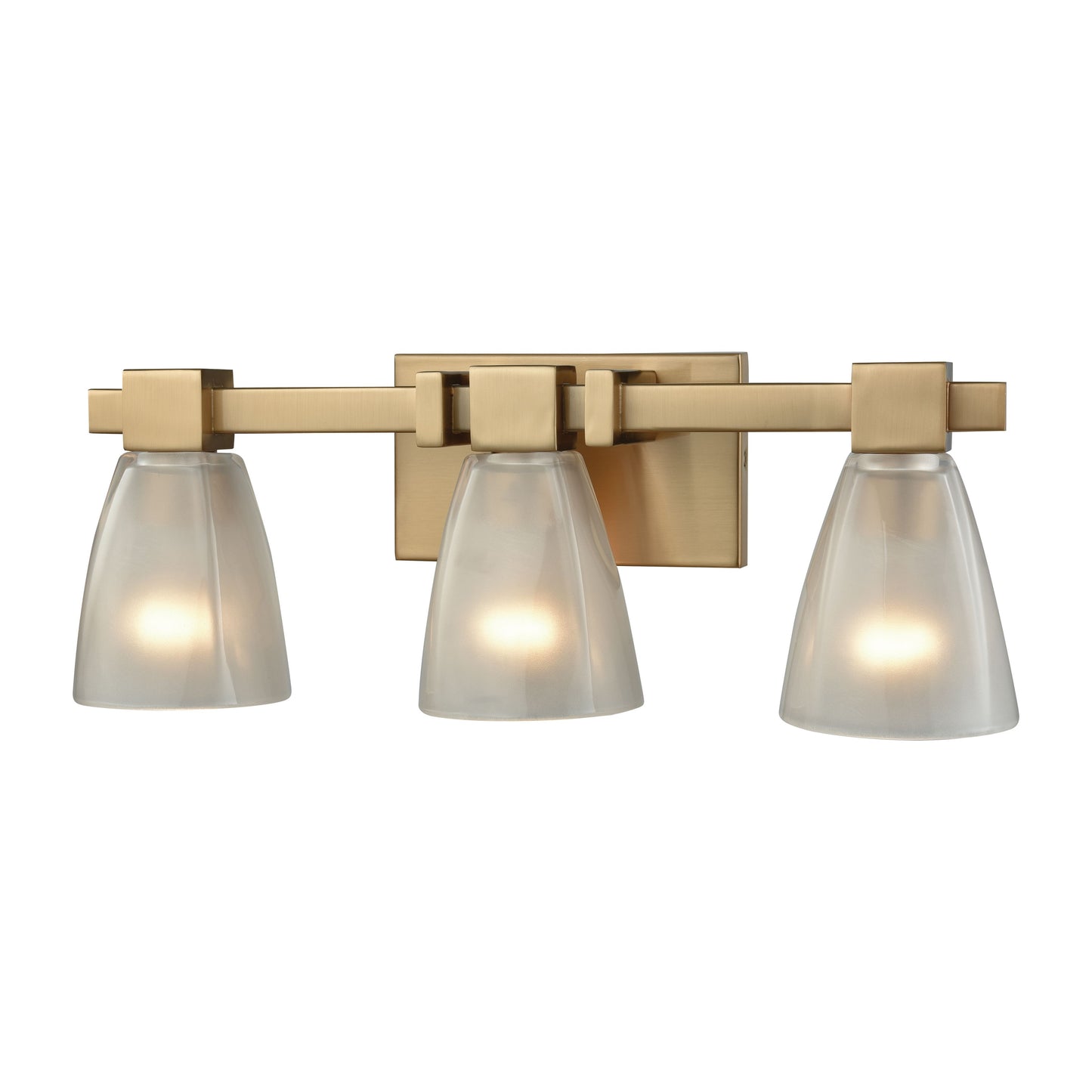 ELK SHOWROOM 11992/3 Ensley 20'' Wide 3-Light Vanity Light - Satin Brass