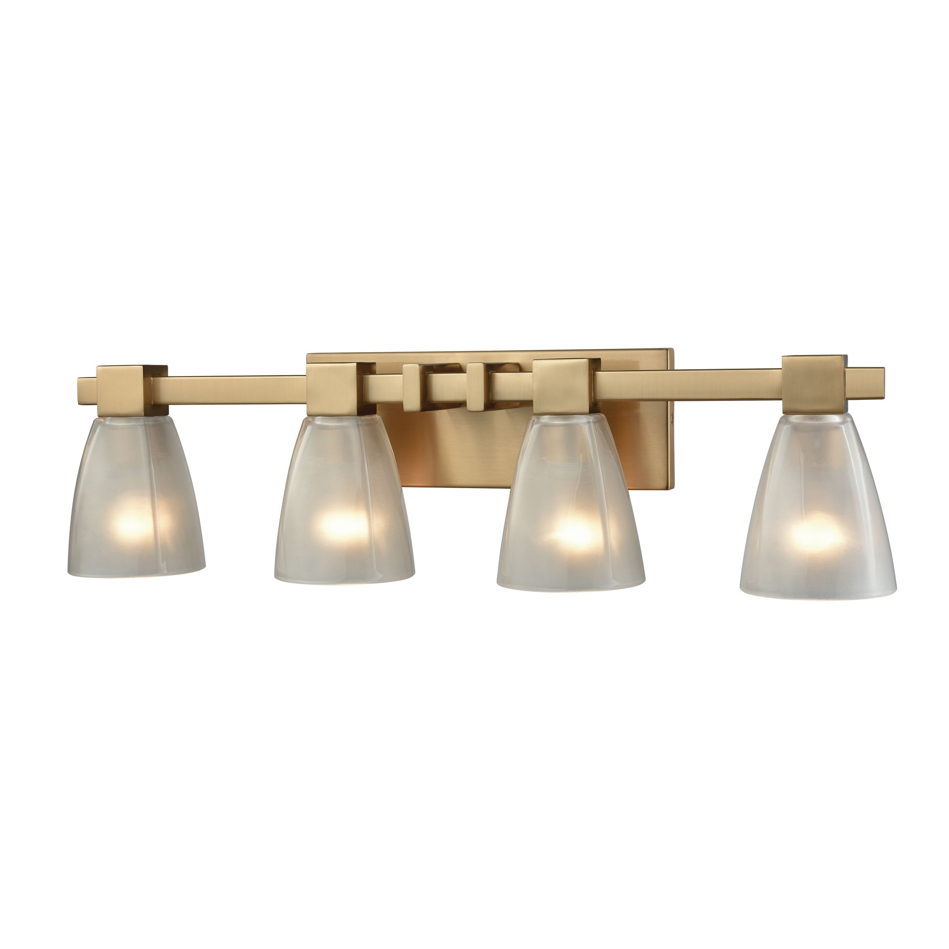 ELK SHOWROOM 11993/4 Ensley 28'' Wide 4-Light Vanity Light - Satin Brass