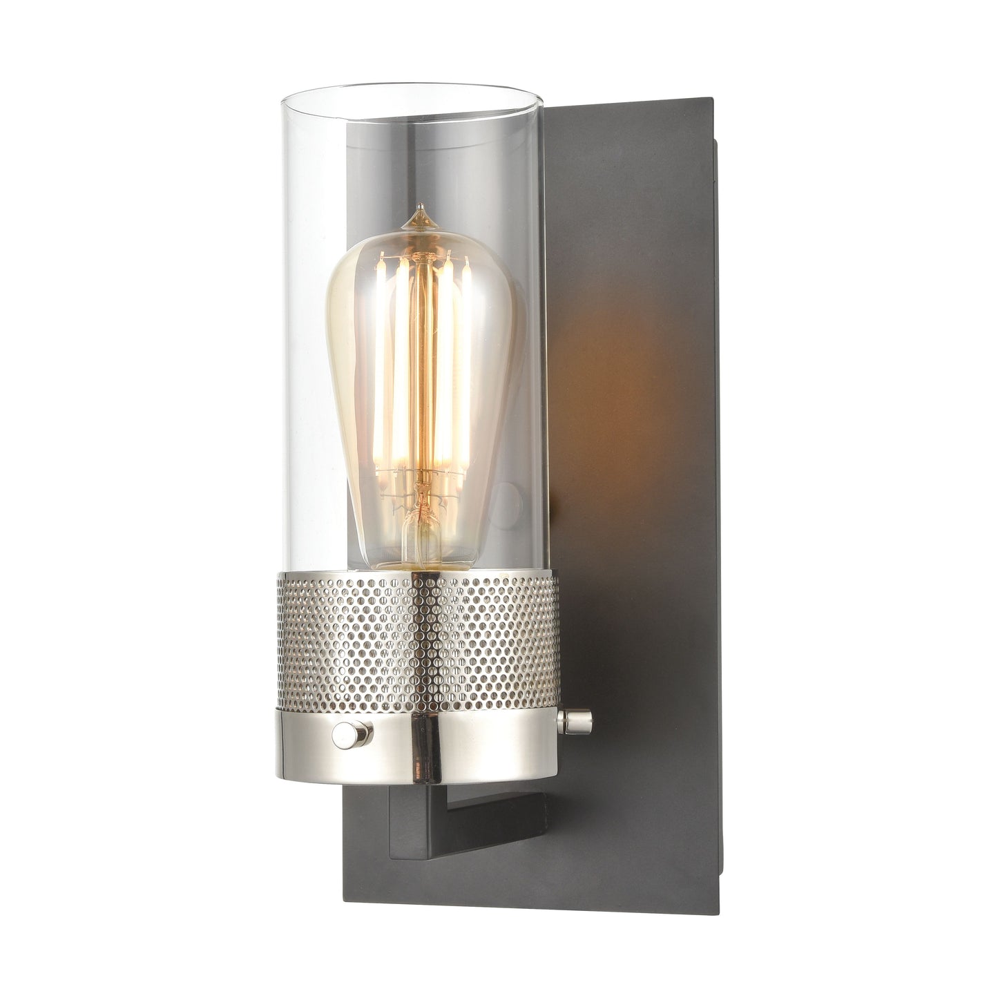 ELK SHOWROOM 12140/1 Bergenline 10'' High 1-Light Sconce - Matte Black