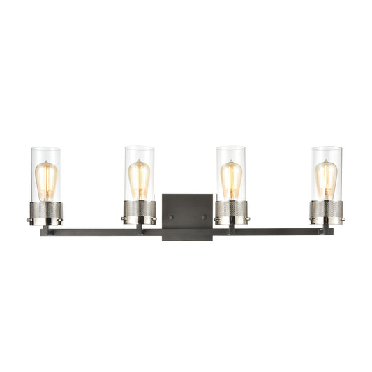 ELK SHOWROOM 12143/4 Bergenline 32'' Wide 4-Light Vanity Light - Matte Black