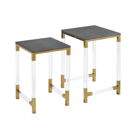 ELK SIGNATURE 1218-1013/S2 Consulate Accent Table - Set of 2