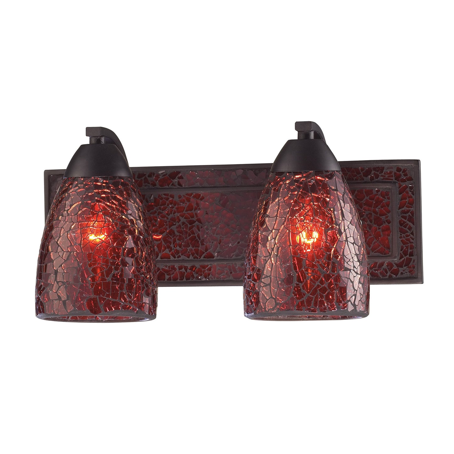 ELK SHOWROOM 1301-2RST-RDC Elegant Bath 14'' Wide 2-Light Vanity Light - Rust