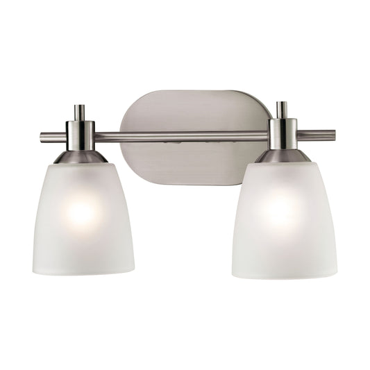 THOMAS 1302BB/20 Jackson 14'' Wide 2-Light Vanity Light - Brushed Nickel