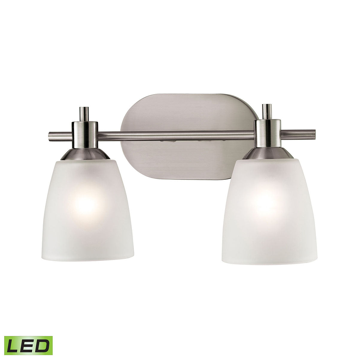 THOMAS 1302BB/20-LED Jackson 14'' Wide 2-Light Vanity Light - Brushed Nickel