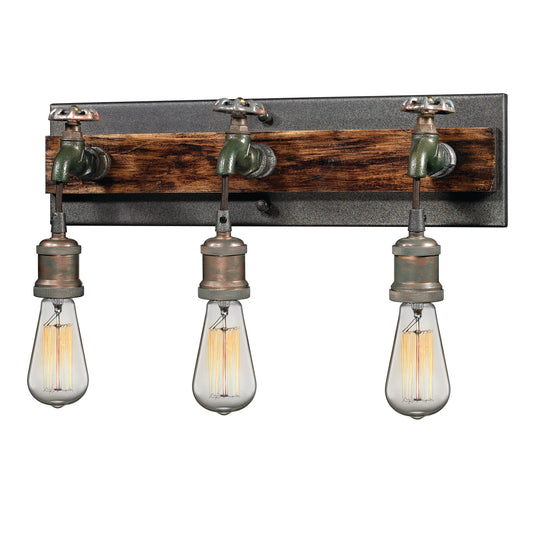 ELK SHOWROOM 14282/3 Jonas 19'' Wide 3-Light Vanity Light - Multi Tone Weathered