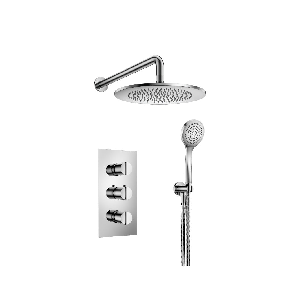 ISENBERG 145.7150CP Chrome Serie 145 Two Output Shower Set With Shower Head And Hand Held