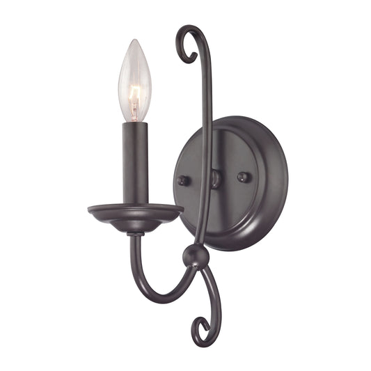 THOMAS 1501WS/10 Williamsport 12'' High 1-Light Sconce - Oil Rubbed Bronze