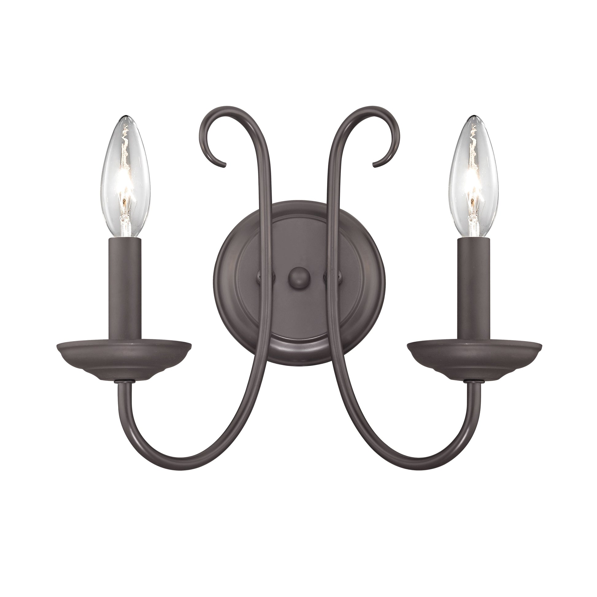 THOMAS 1502WS/10 Williamsport 12'' Wide 2-Light Vanity Light - Oil Rubbed Bronze