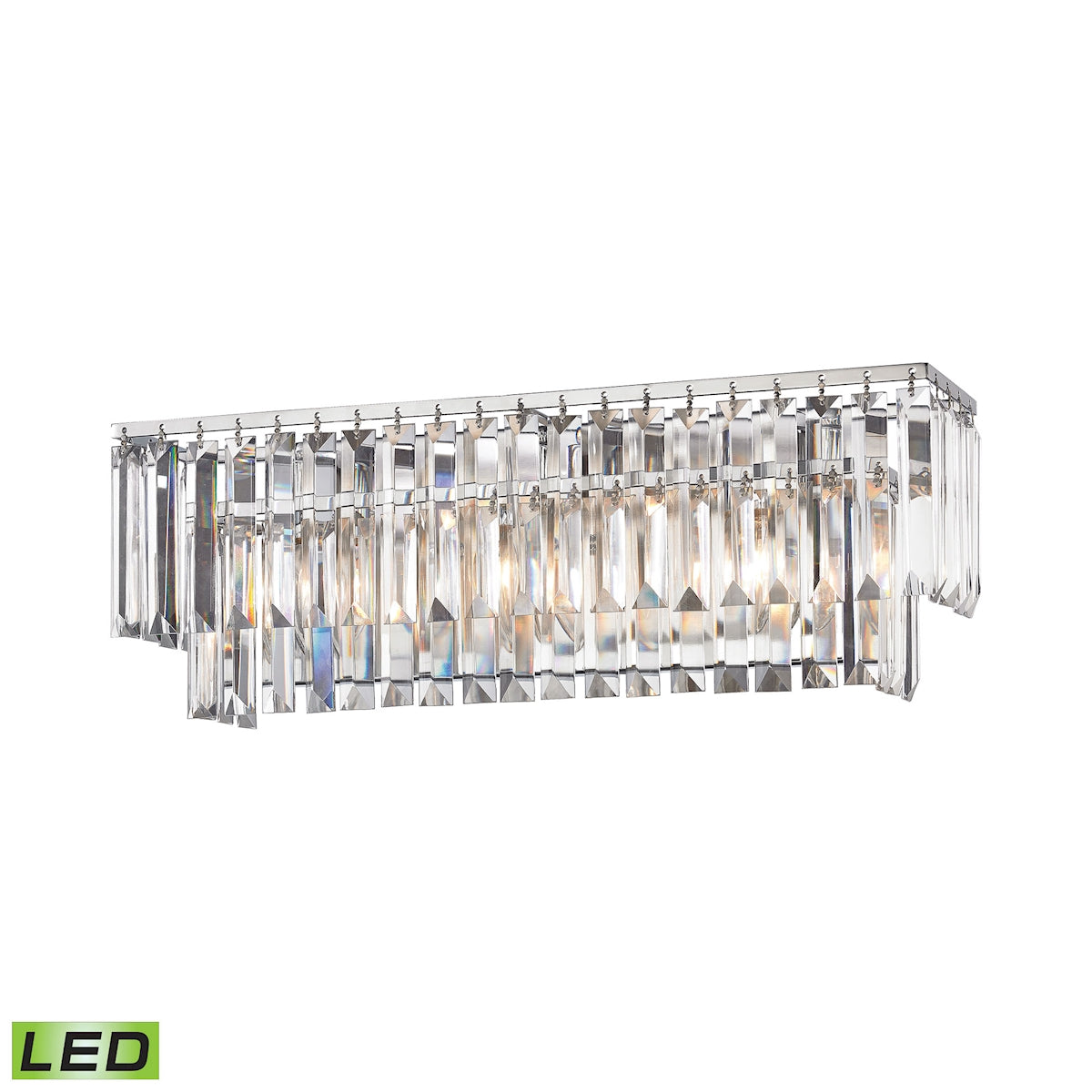 ELK SHOWROOM 15212/3-LED Palacial 21'' Wide 3-Light Vanity Light - Polished Chrome