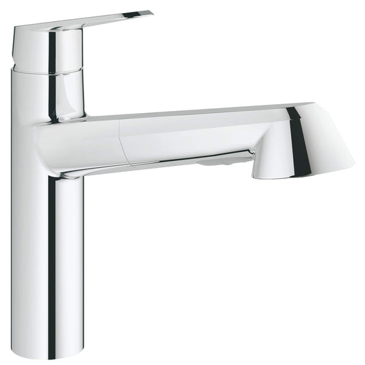 GROHE 33330002 Single-Handle Pull-Out Kitchen Faucet Dual Spray 1.75 GPM , Chrome