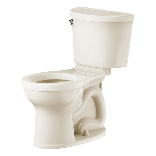 AMERICAN-STANDARD 211BA104.021, Champion PRO Two-Piece 1.28 gpf/4.8 Lpf Chair Height Round Front Toilet Less Seat in Bone