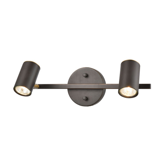 ELK SHOWROOM 15412/2 Kempton 16'' Wide 2-Light Vanity Light - Matte Black