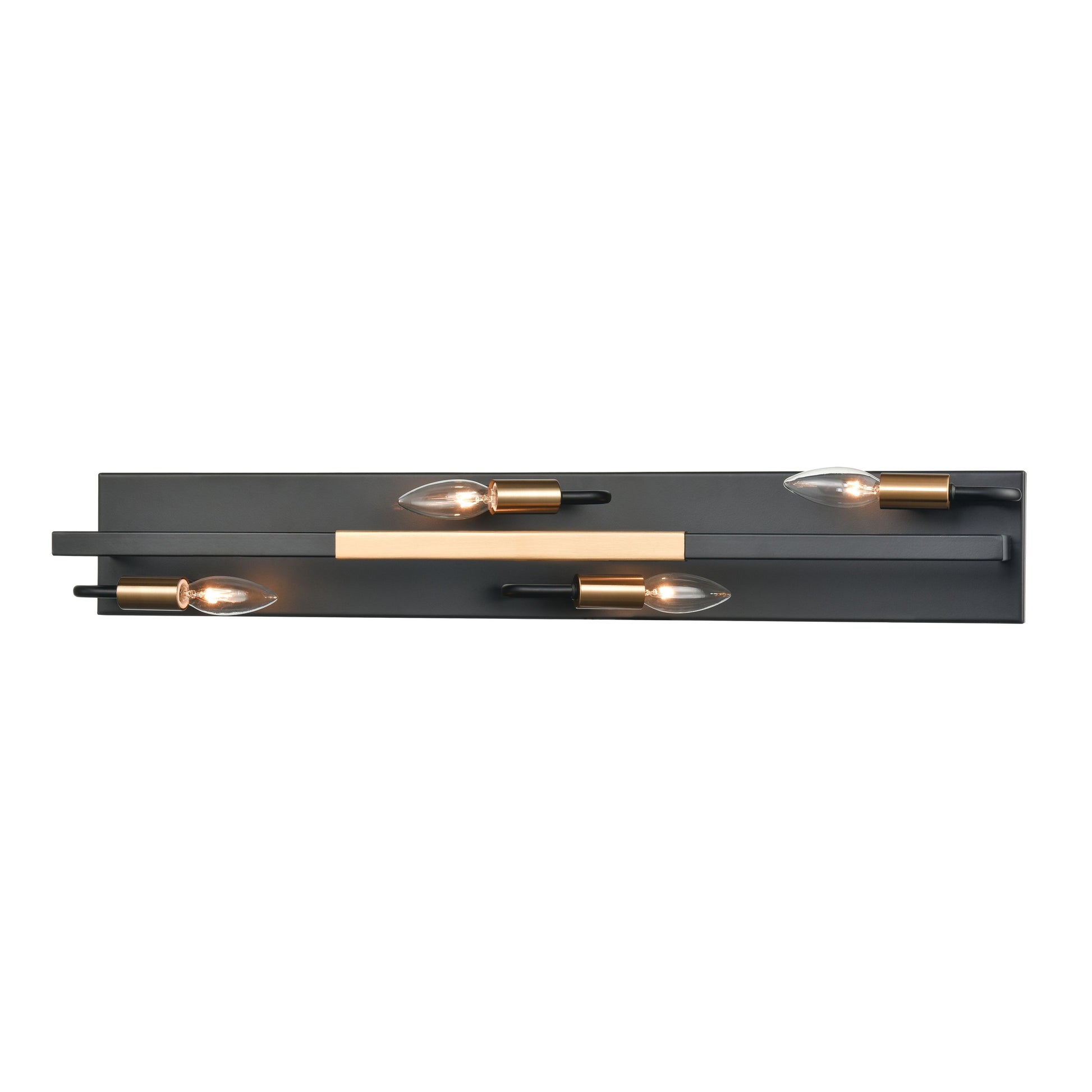 ELK SHOWROOM 15453/4 Heathrow 31'' Wide 4-Light Vanity Light - Matte Black