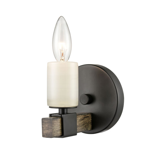 ELK SHOWROOM 15460/1 Stone Manor 5'' High 1-Light Sconce - Matte Black