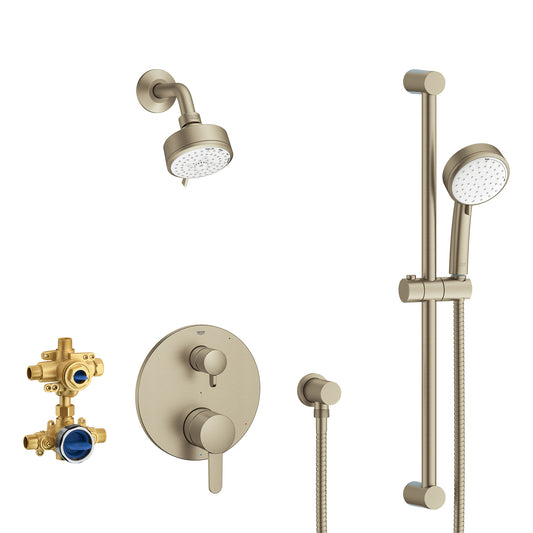 GROHE 29429EN0 COSMOPOLITAN PRESSURE BALANCE SHOWER SET , Brushed Nickel
