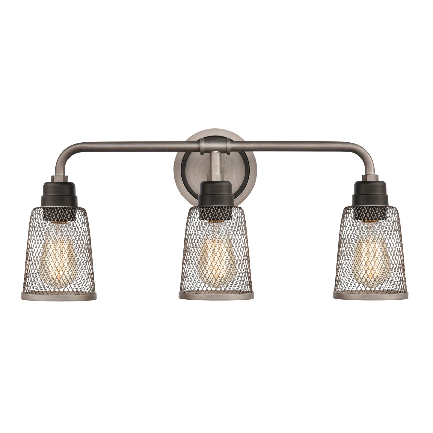 ELK SHOWROOM 15653/3 Glencoe 23'' Wide 3-Light Vanity Light - Weathered Zinc