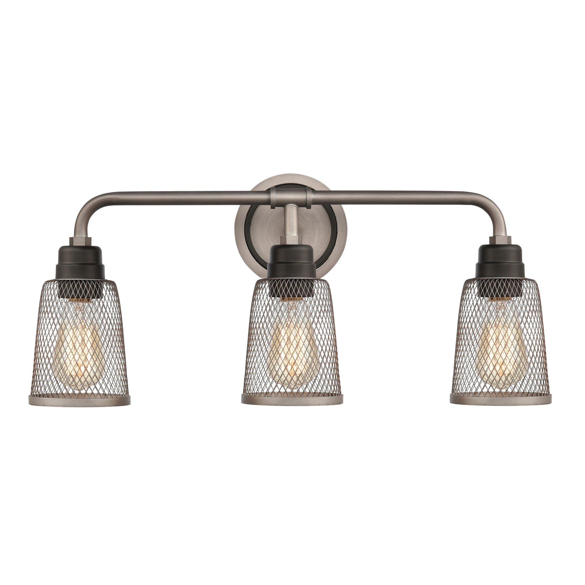 ELK SHOWROOM 15653/3 Glencoe 23'' Wide 3-Light Vanity Light - Weathered Zinc