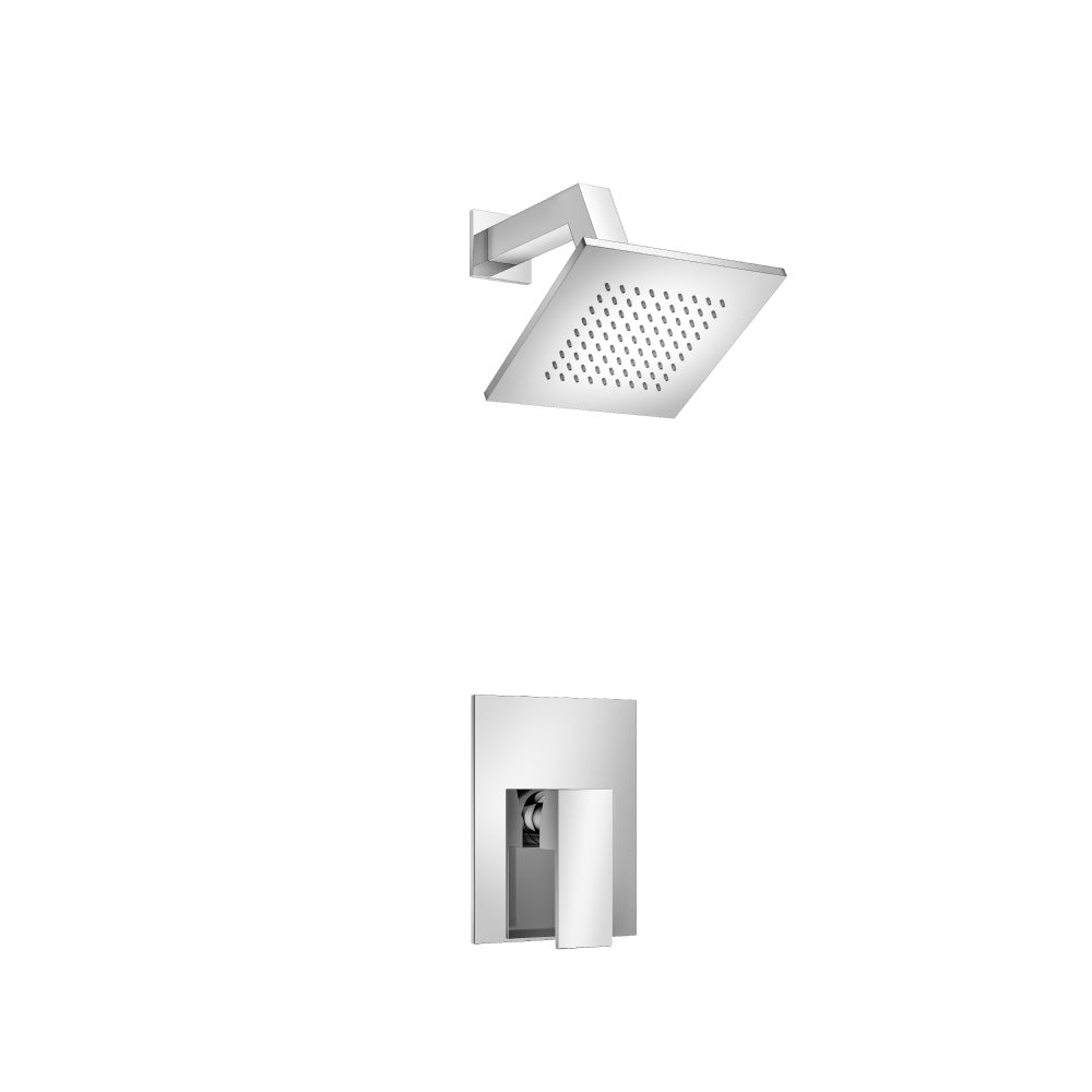 ISENBERG 160.3050PN Polished Nickel PVD Serie 160 Single Output Shower Set With Brass Shower Head & Arm