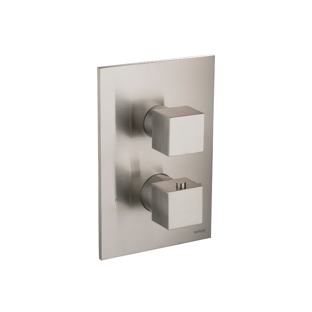 ISENBERG 160.4301BN Brushed Nickel PVD Serie 160 3/4" Thermostatic Valve & Trim - 3 Output
