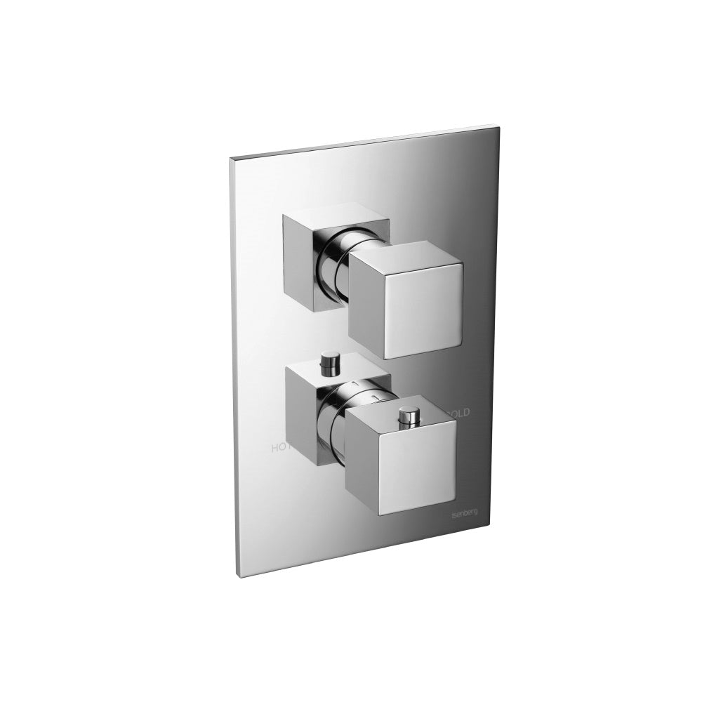 ISENBERG 160.4420CP Chrome Serie 160 3/4 " Thermostatic Valve & Trim - With 2-Way Diverter - 2 Output