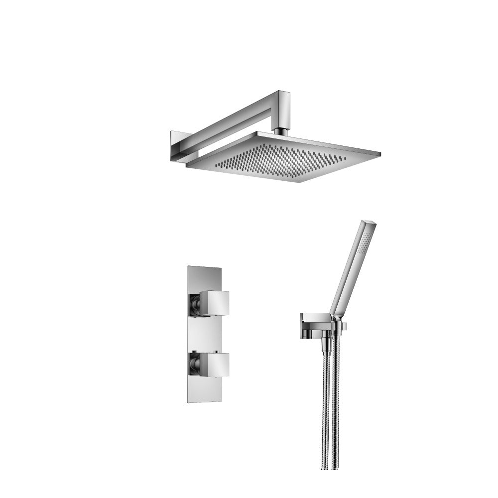 ISENBERG 160.7250CP Chrome Serie 160 Two Output Shower Set With Shower Head And Hand Held
