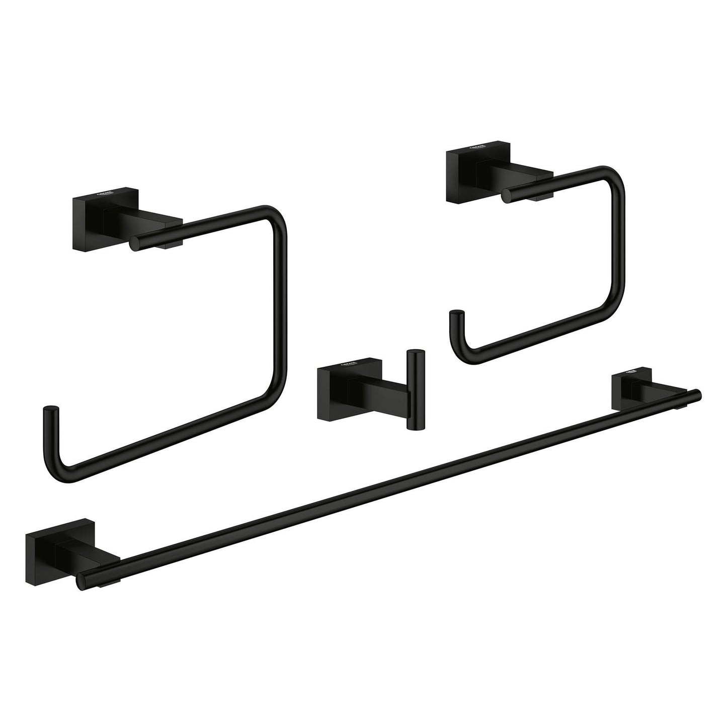 GROHE 407782431 4-in-1 Accessory Set , Matte Black
