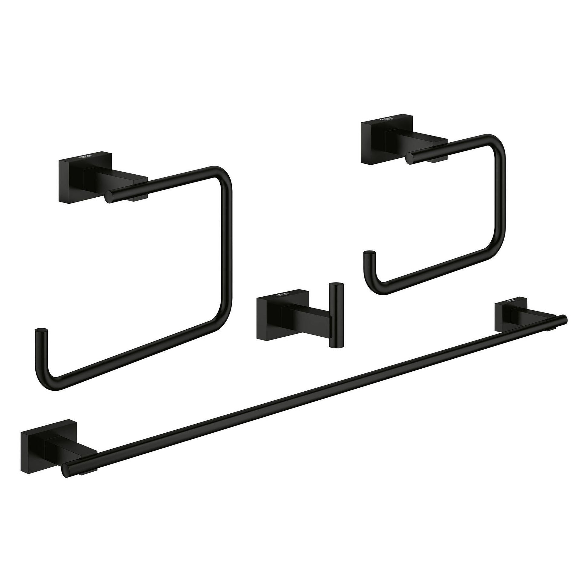 GROHE 407782431 4-in-1 Accessory Set , Matte Black