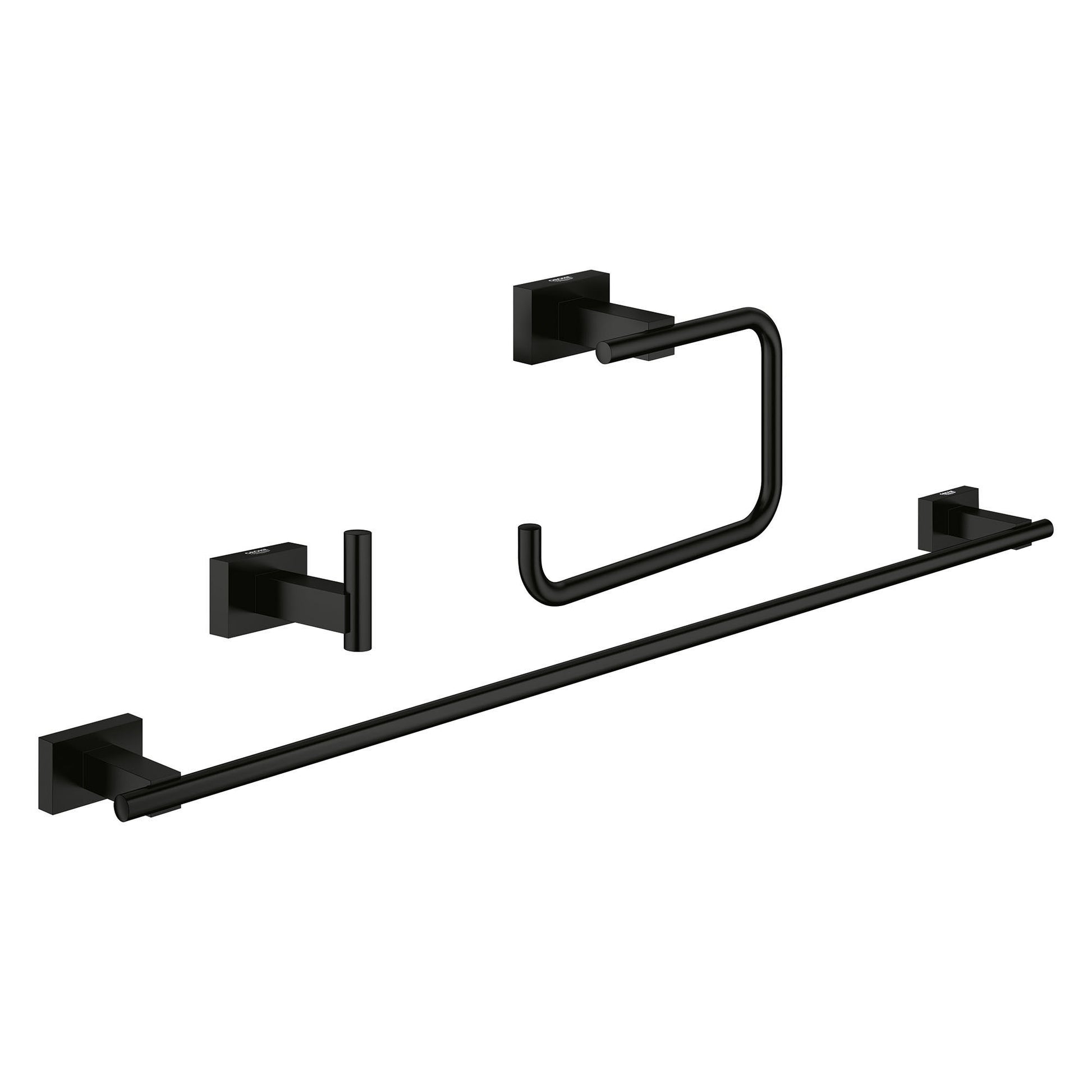 GROHE 407772431 3-in-1 Accessory Set , Matte Black