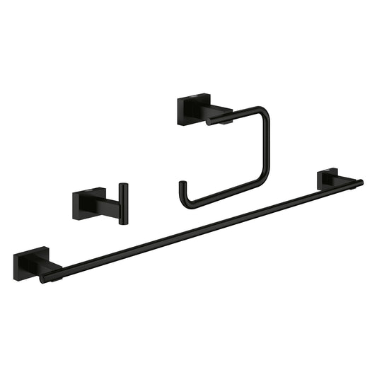 GROHE 407772431 3-in-1 Accessory Set , Matte Black