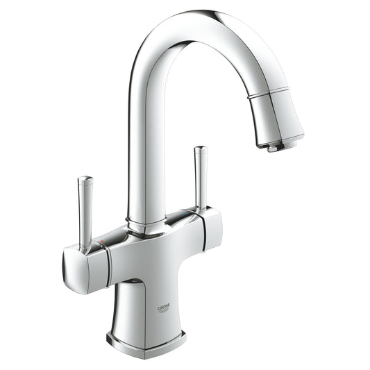 GROHE 2110800A Single Hole 2-Handle L-Size Bathroom Faucet 1.2 GPM , Chrome