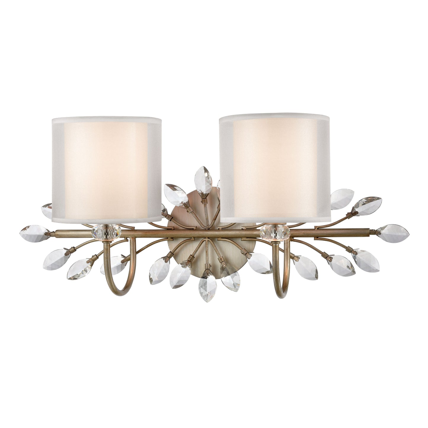 ELK SHOWROOM 16277/2 Asbury 24'' Wide 2-Light Vanity Light - Aged Silver