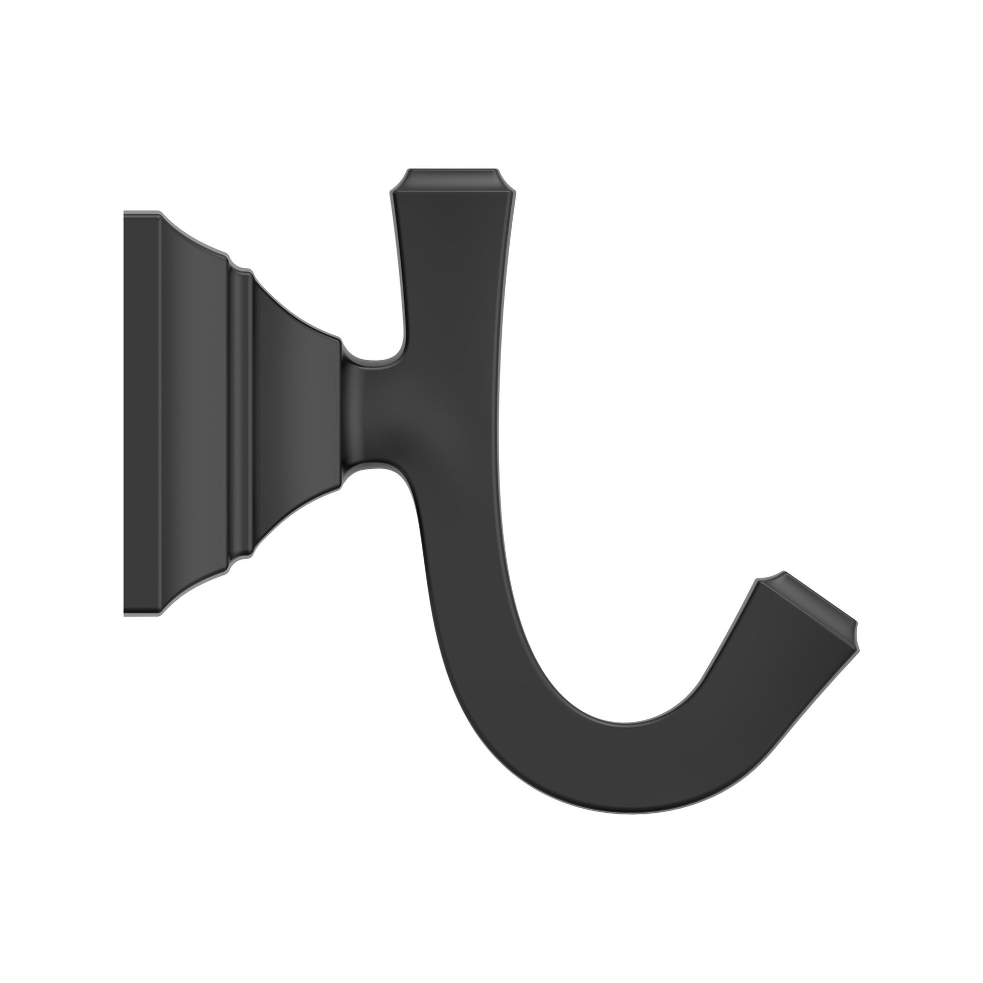 AMERICAN-STANDARD 7455210.243, Town Square S Double Robe Hook in Matte Black