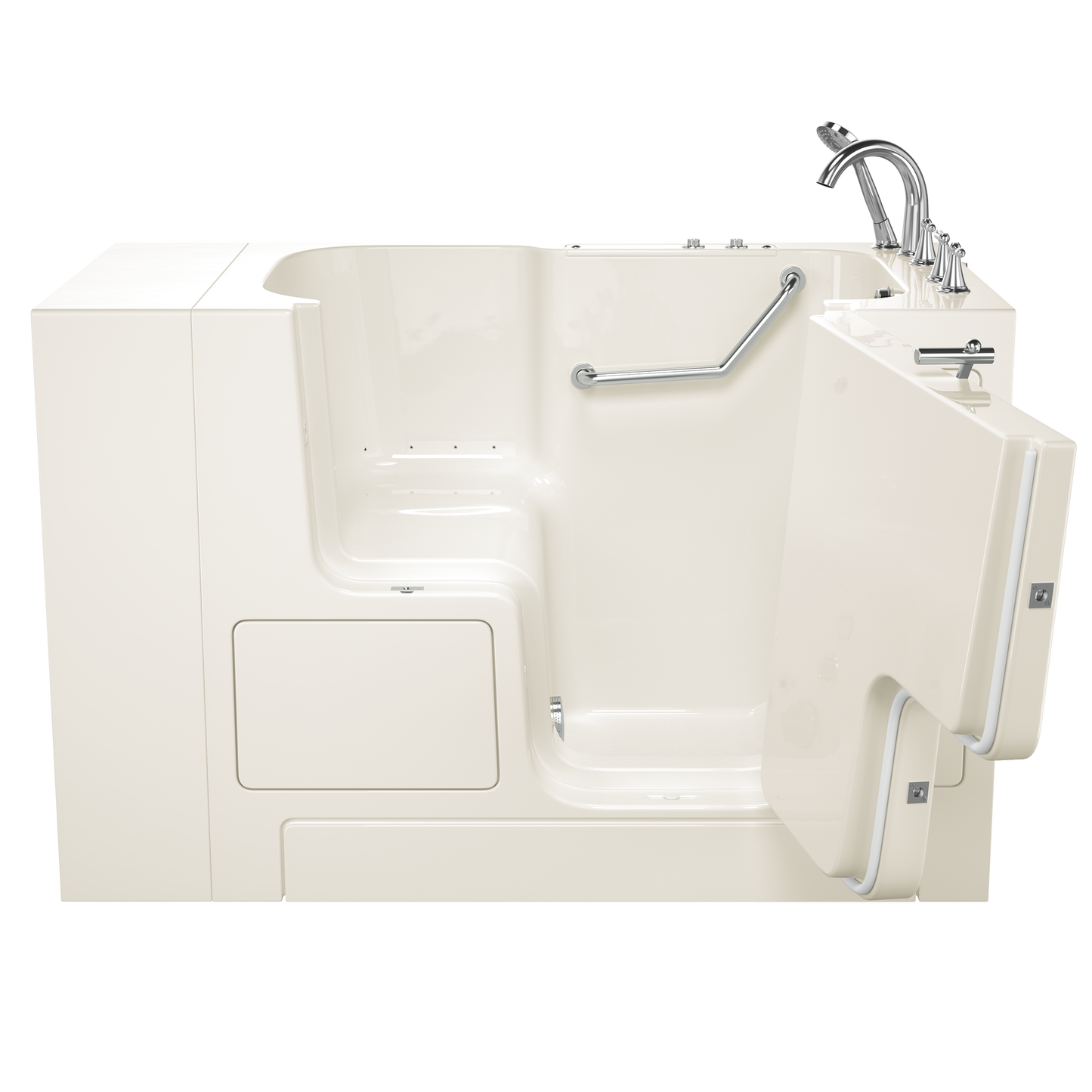 AMERICAN-STANDARD SS9OD5232RA-BC-PC, Gelcoat Premium Series 32 in. x 52 in. Outward Opening Door Walk-In Bathtub with Air Spa system in Wib Linen