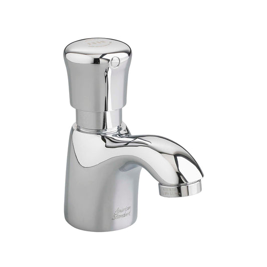 AMERICAN-STANDARD 1340119.002, Metering Pillar Tap Faucet With Extended Spout 0.5 gpm/1.9 Lpf in Chrome
